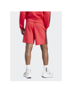Short de sport molleton 3s rouge homme - Adidas