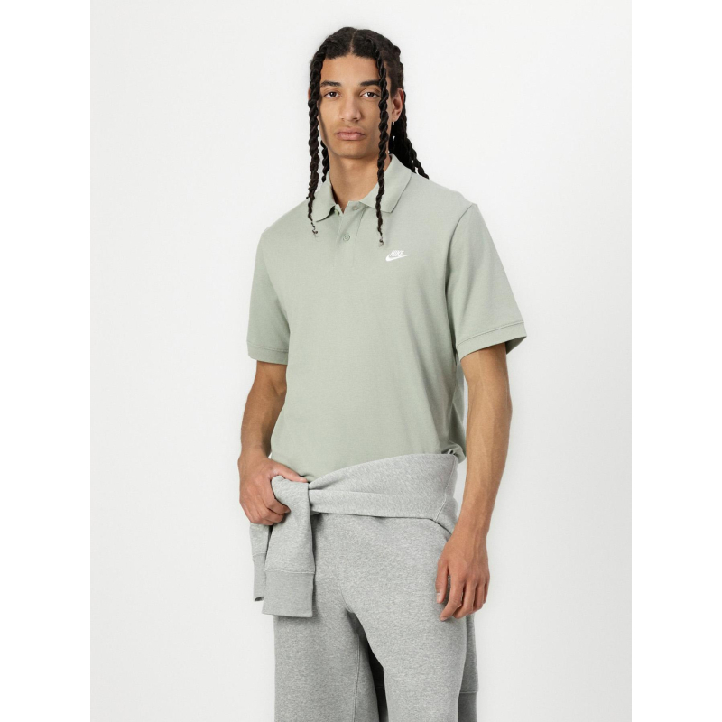 Polo club piqué vert homme - Nike
