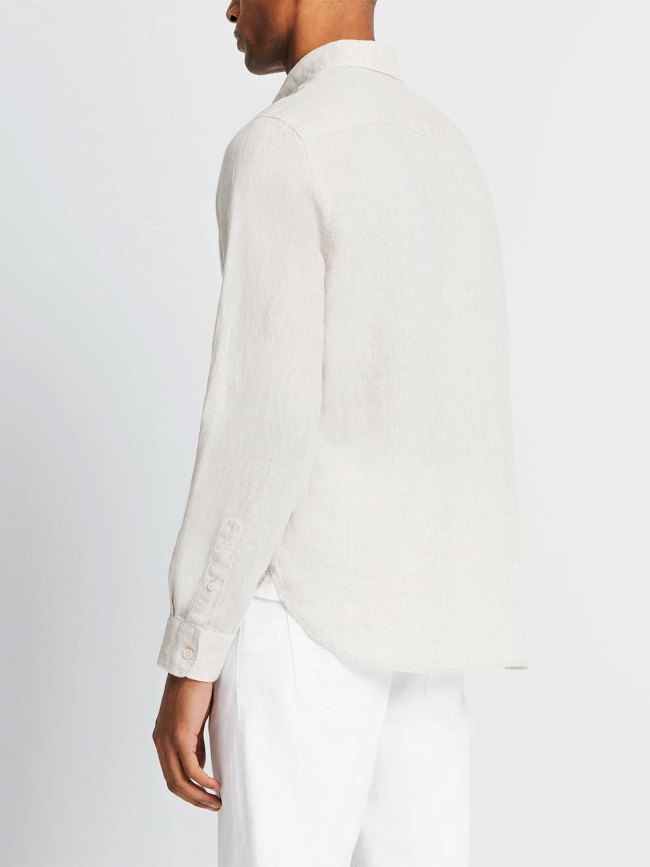 Chemise en lin kisseo casual beige homme - Izac