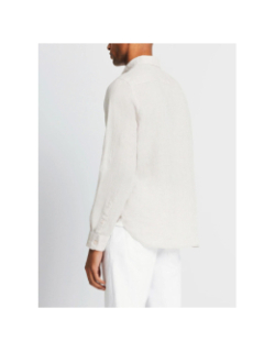Chemise en lin kisseo casual beige homme - Izac