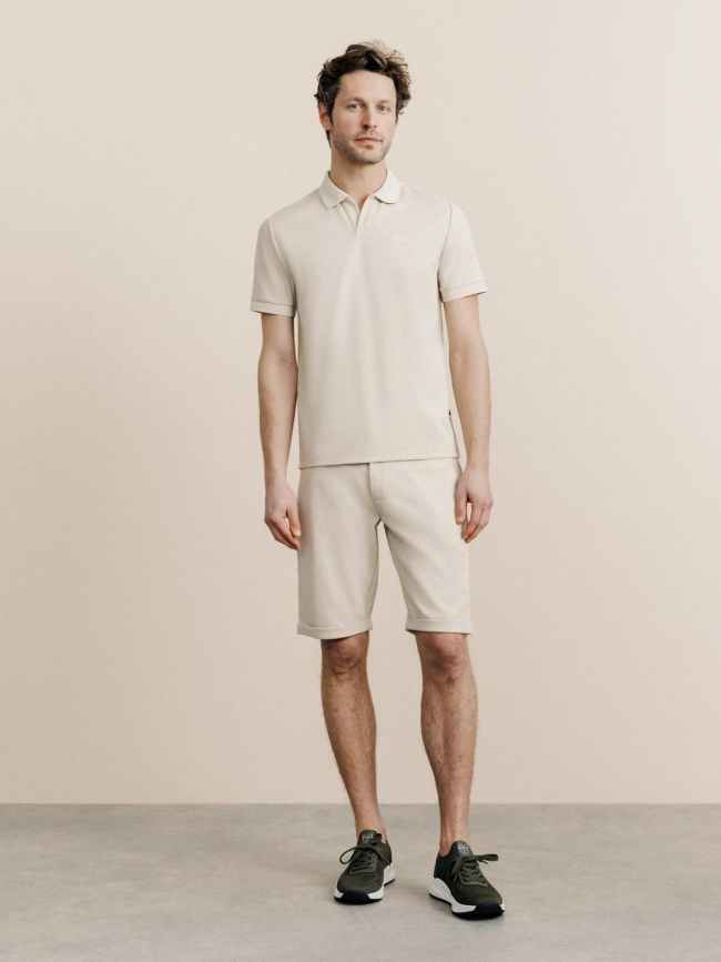 Polo garles beige homme - Izac
