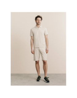 Polo garles beige homme - Izac