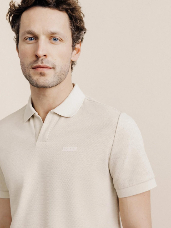 Polo garles beige homme - Izac