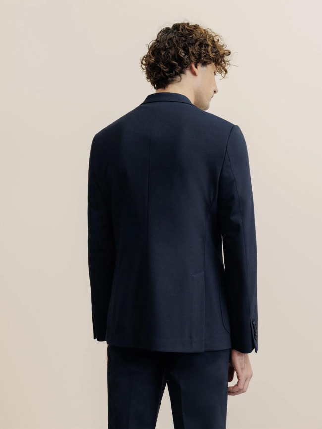 Veste en tissu armuré cross bleu marine homme - Izac