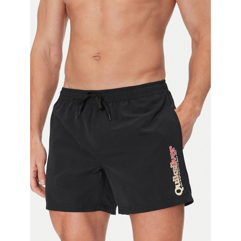 Short de bain fineline volley 15 noir homme - Quiksilver