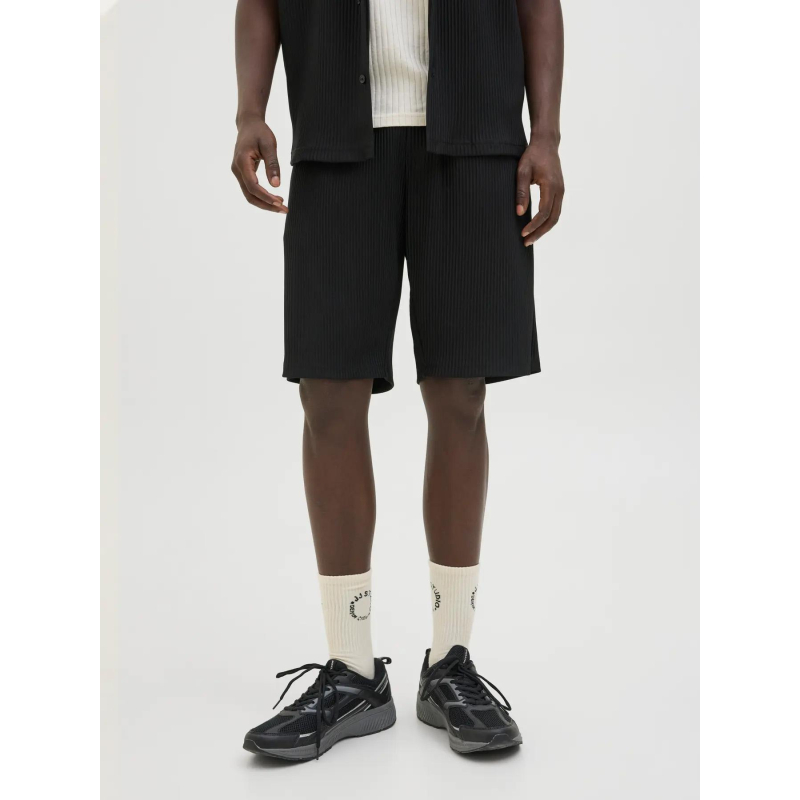 Short jogging karl interlude plissé noir homme - Jack & Jones