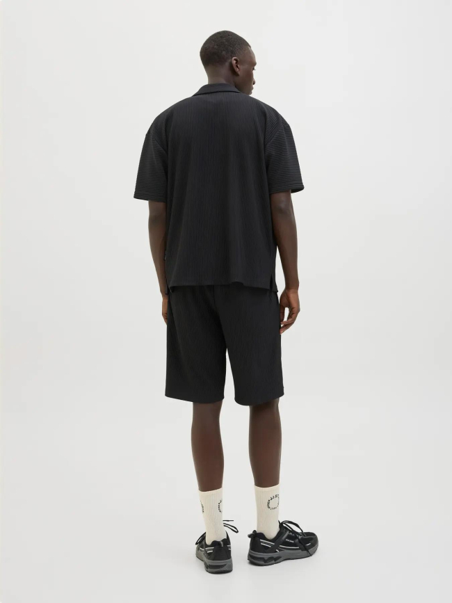 Short jogging karl interlude plissé noir homme - Jack & Jones