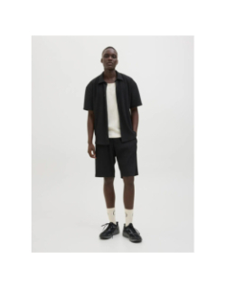 Short jogging karl interlude plissé noir homme - Jack & Jones