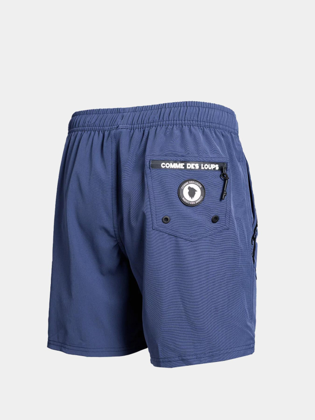 Short de bain uni bleu marine homme - Comme Des Loups