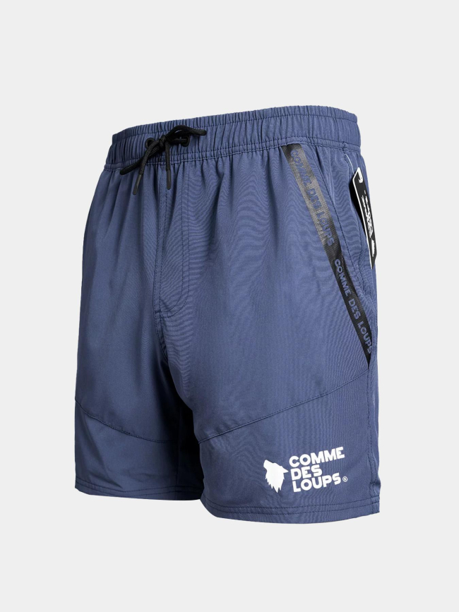 Short de bain uni bleu marine homme - Comme Des Loups