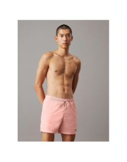 Short de bain medium drawstring orange homme - Calvin Klein