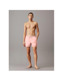 Short de bain medium drawstring orange homme - Calvin Klein