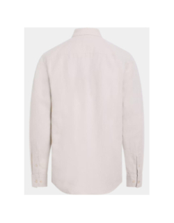 Chemise regular en lin beige homme - Calvin Klein