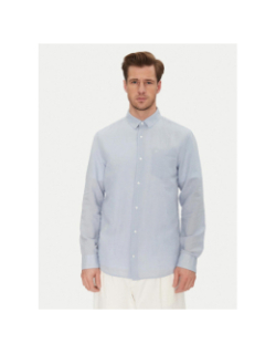 Chemise regular en lin bleu clair homme - Calvin Klein