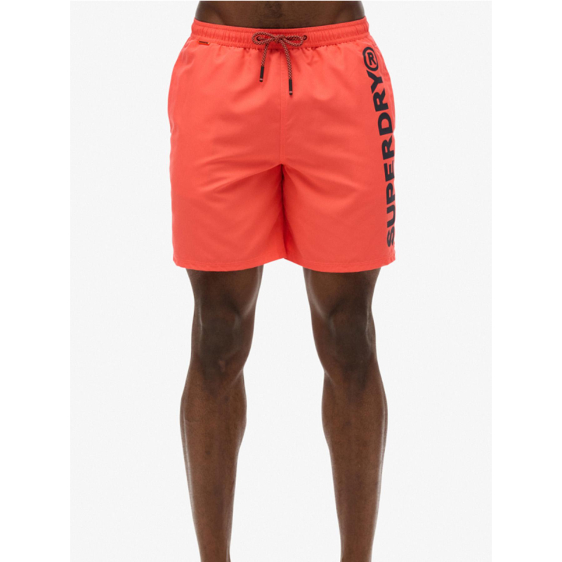 Short de bain sport graphic 17 orange homme - Superdry
