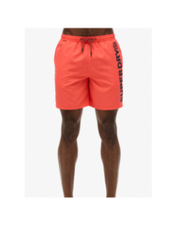 Short de bain sport graphic 17 orange homme - Superdry