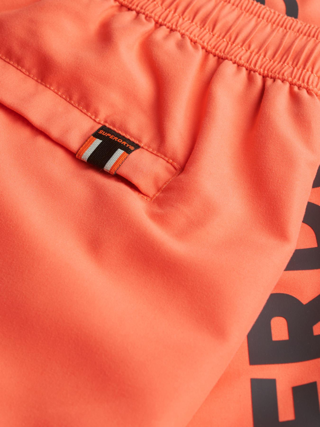Short de bain sport graphic 17 orange homme - Superdry