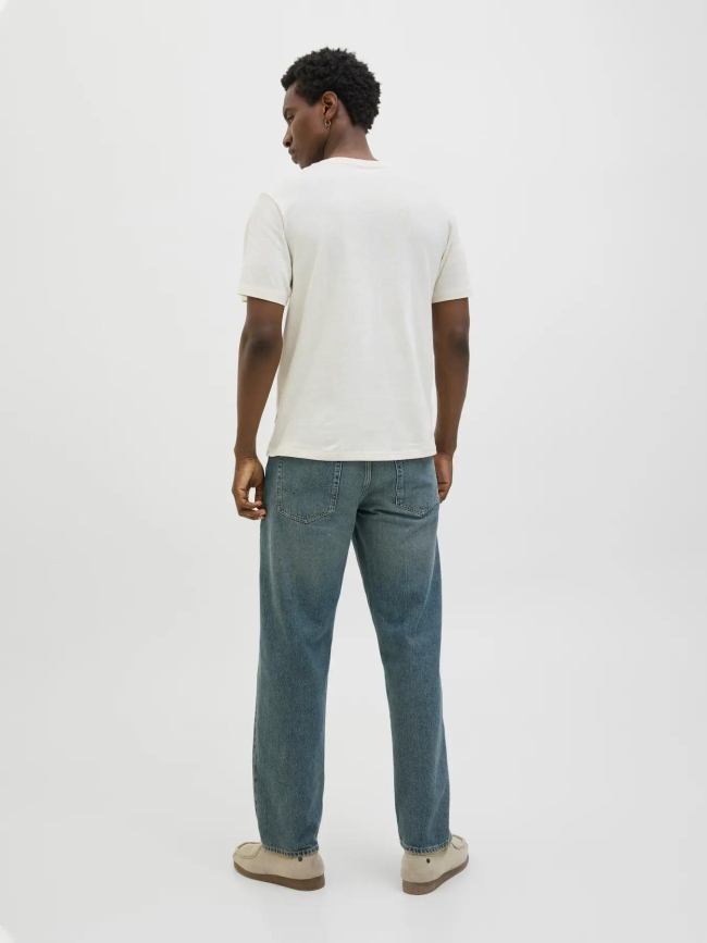 T-shirt almeria bold brand écru blanc homme - Jack & Jones