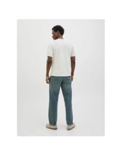 T-shirt almeria bold brand écru blanc homme - Jack & Jones