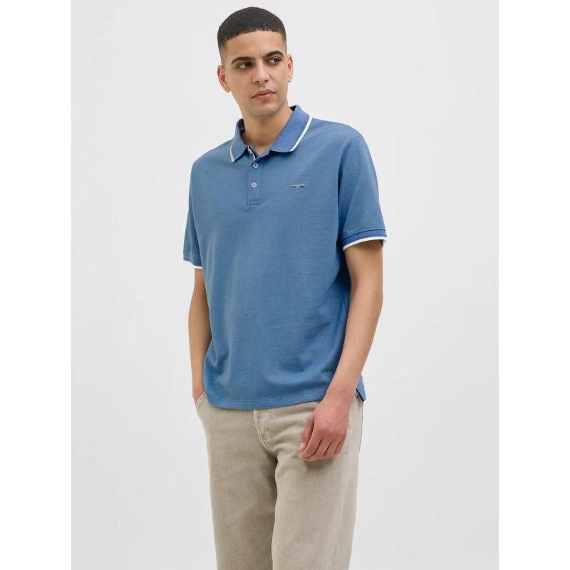 Polo blualves bleu homme - Jack & Jones