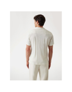 Chemise schaffer resort écru blanc homme - Guess