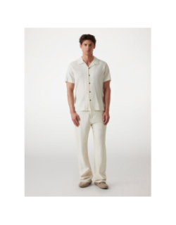 Chemise schaffer resort écru blanc homme - Guess