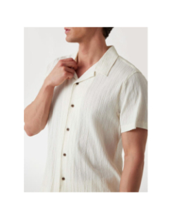 Chemise schaffer resort écru blanc homme - Guess