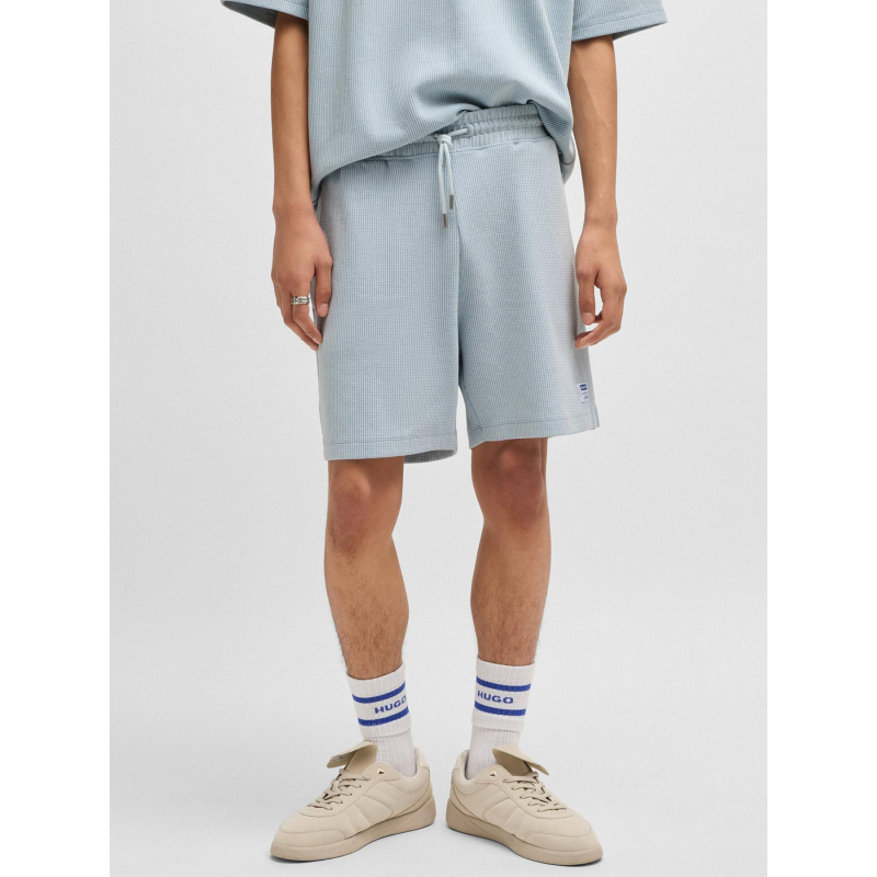 Short jogging côtelé nuwafflo bleu homme - Hugo