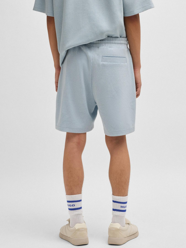 Short jogging côtelé nuwafflo bleu homme - Hugo