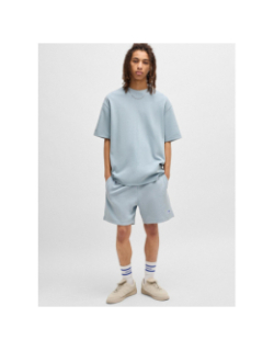 Short jogging côtelé nuwafflo bleu homme - Hugo