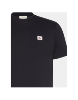 T-shirt badge 30s uni noir homme - Calvin Klein Jeans