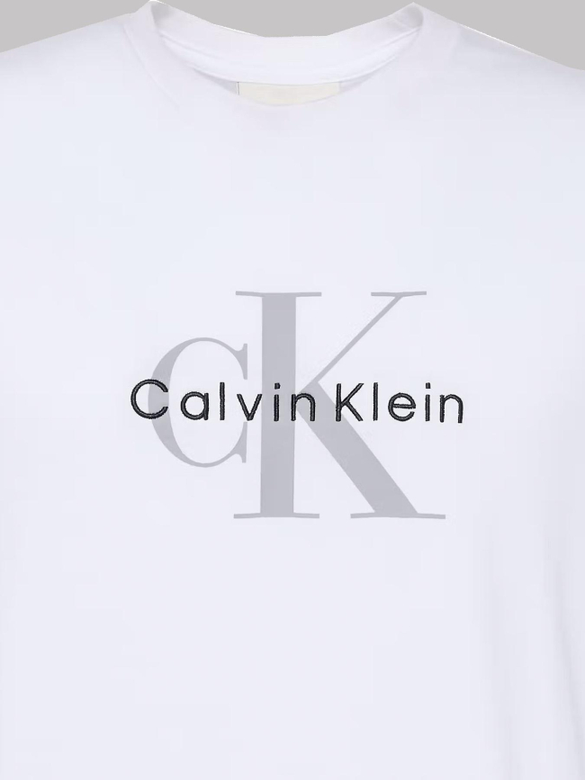 T-shirt hero monologo blanc homme - Calvin Klein Jeans