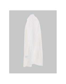 Chemise en lin rayée blanc homme - Calvin Klein