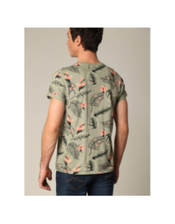 T-shirt à fleurs nubie kaki homme - Deeluxe