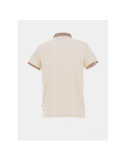 Polo chiné golden beige homme - Benson & Cherry