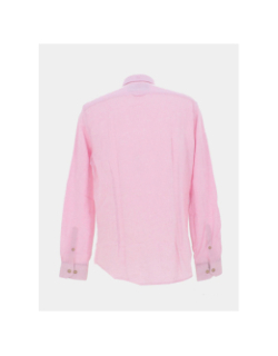 Chemise en lin lemar rose homme - Benson & Cherry