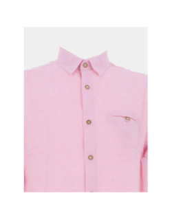 Chemise en lin lemar rose homme - Benson & Cherry