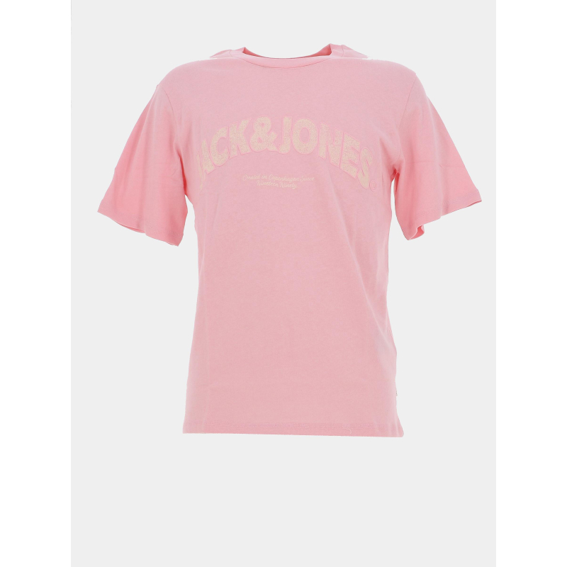T-shirt almeria bold brand rose homme - Jack & Jones