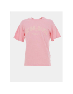 T-shirt almeria bold brand rose homme - Jack & Jones