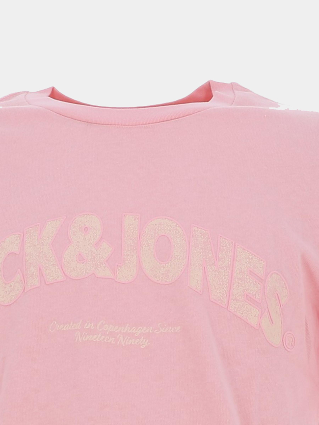T-shirt almeria bold brand rose homme - Jack & Jones