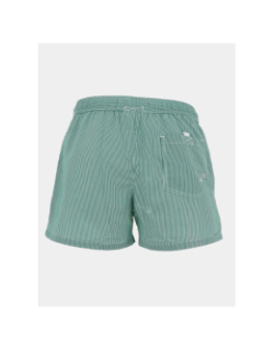 Short de bain rayé surf oslo vert et blanc homme - Lagon Bleu