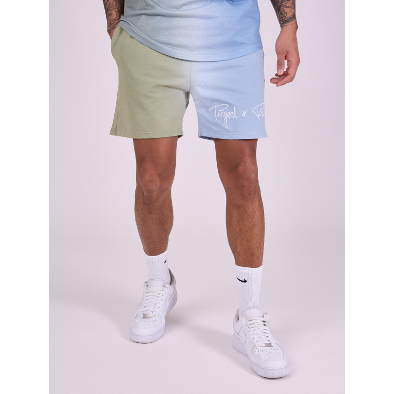 Short dégradé bicolore bleu vert homme - Project X Paris