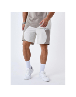 Short jogging colorblock beige marron homme - Project X Paris