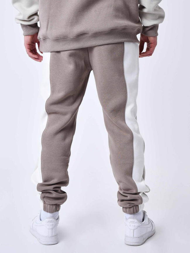 Jogging colorblock marron beige homme - Project X Paris