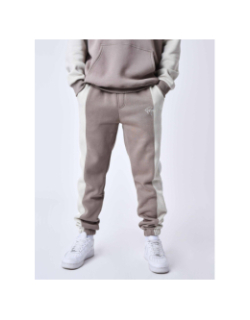 Jogging colorblock marron beige homme - Project X Paris