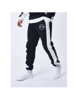Jogging colorblock logo rond noir blanc homme - Project X Paris