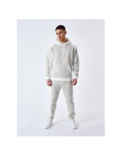 Jogging colorblock logo rond beige homme - Project X Paris