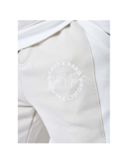 Jogging colorblock logo rond beige homme - Project X Paris