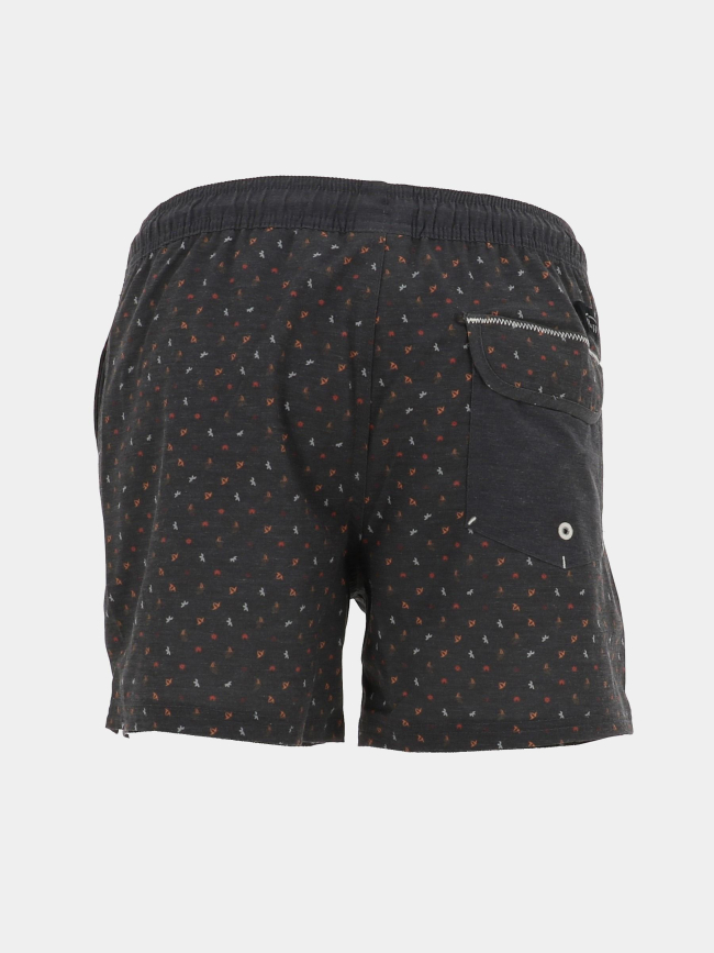 Short de bain micro-imprimé anthracite homme - Oxbow