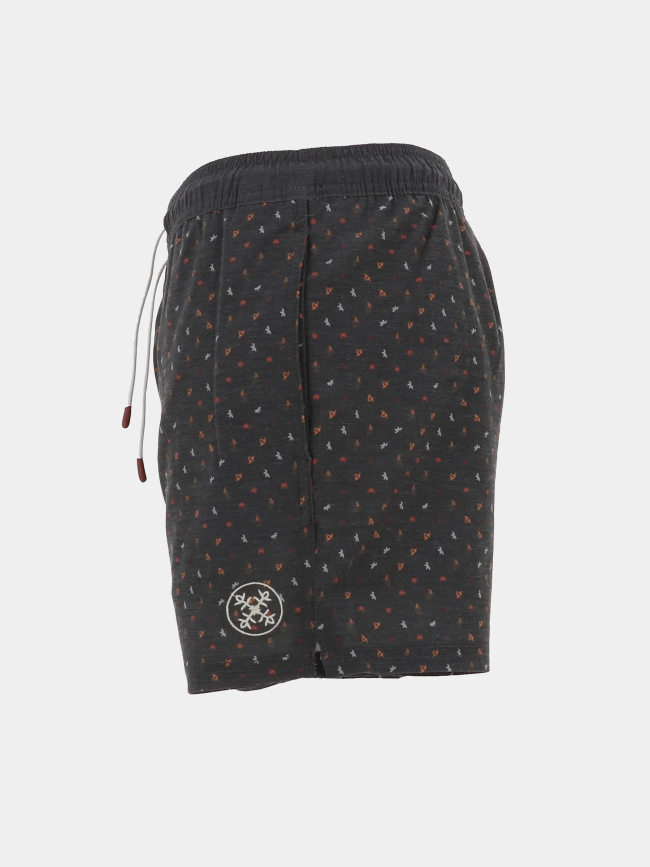 Short de bain micro-imprimé anthracite homme - Oxbow